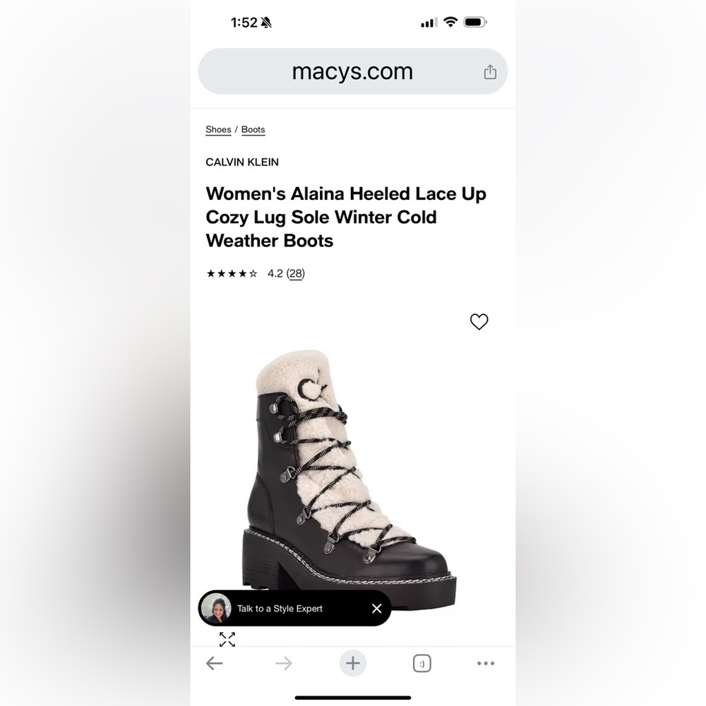 Calvin Klein winter boots- SO CUTE! Barely worn!